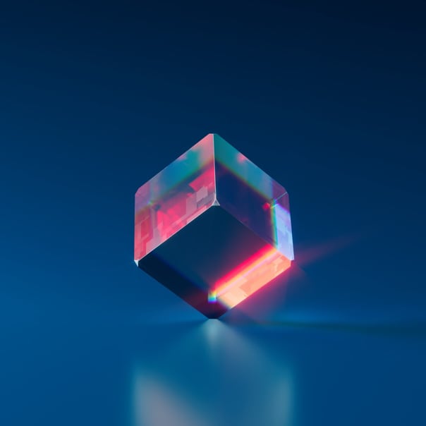 glass cube picture